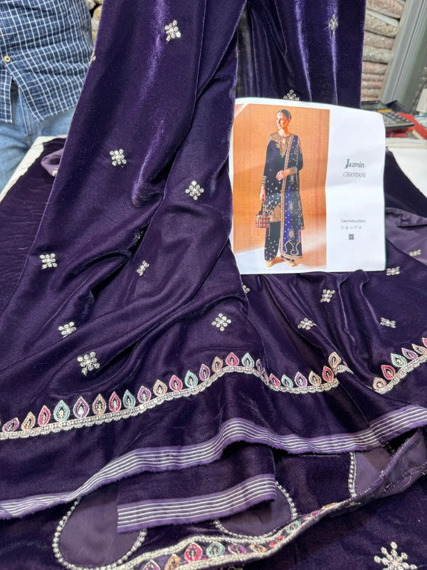 Jazmin Velvet Chandani 3Pc