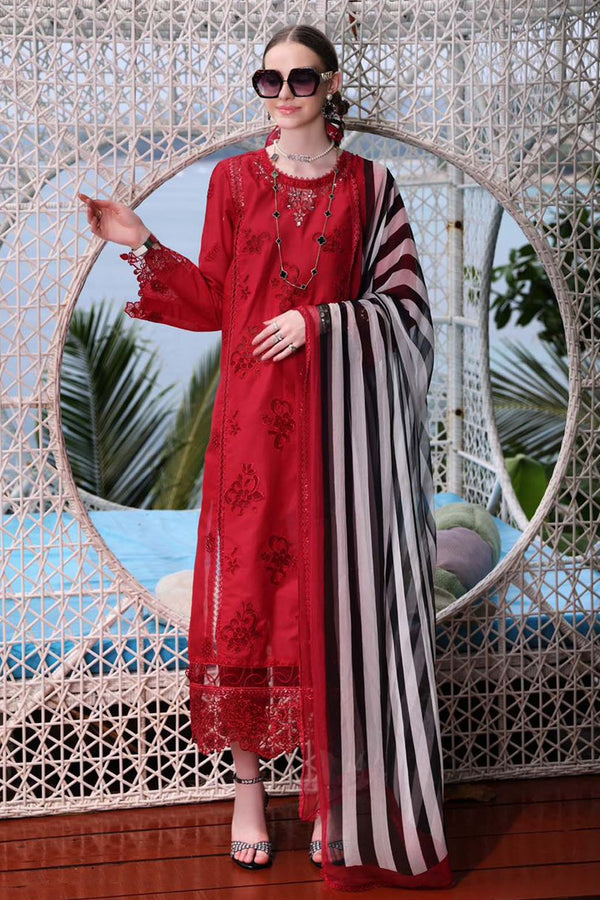 Sadia Asad | Red - Lawn & Cotton Collection Replica