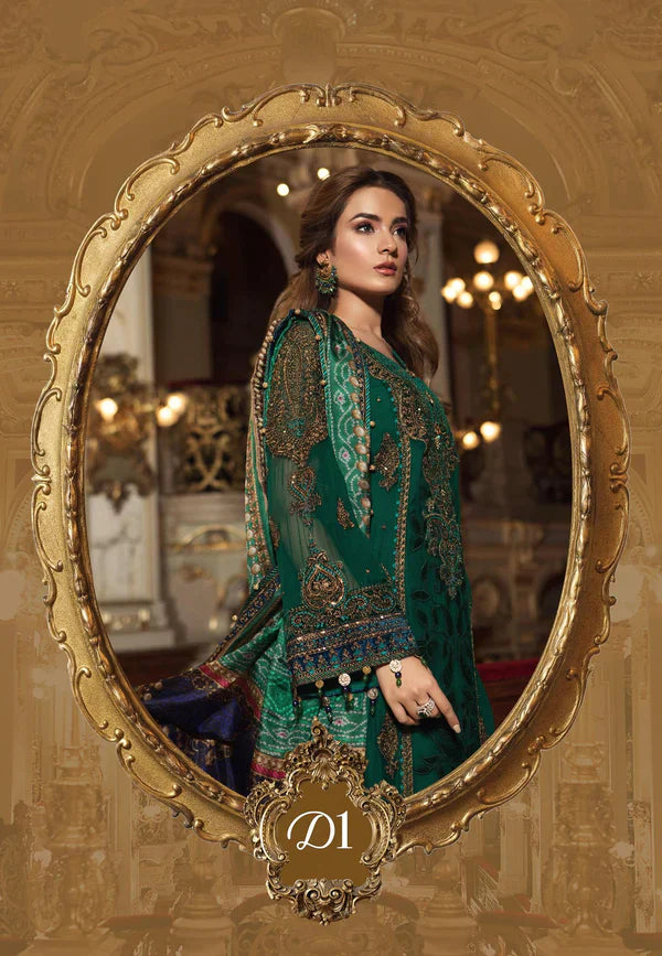 Maria B Green Chiffon Formal Collection Replica