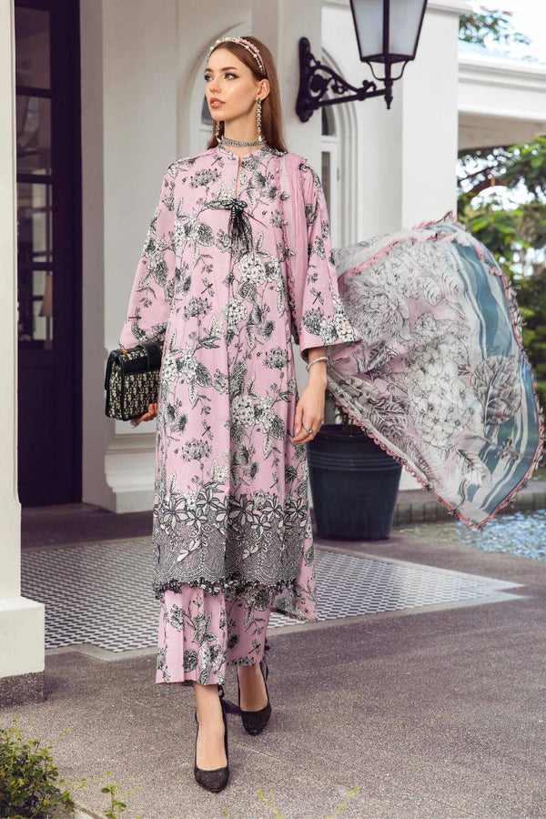 Maria B | Pink - MPrint Lawn Collection Replica
