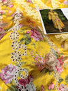 ANEELAS YELLOW SILK PRINT