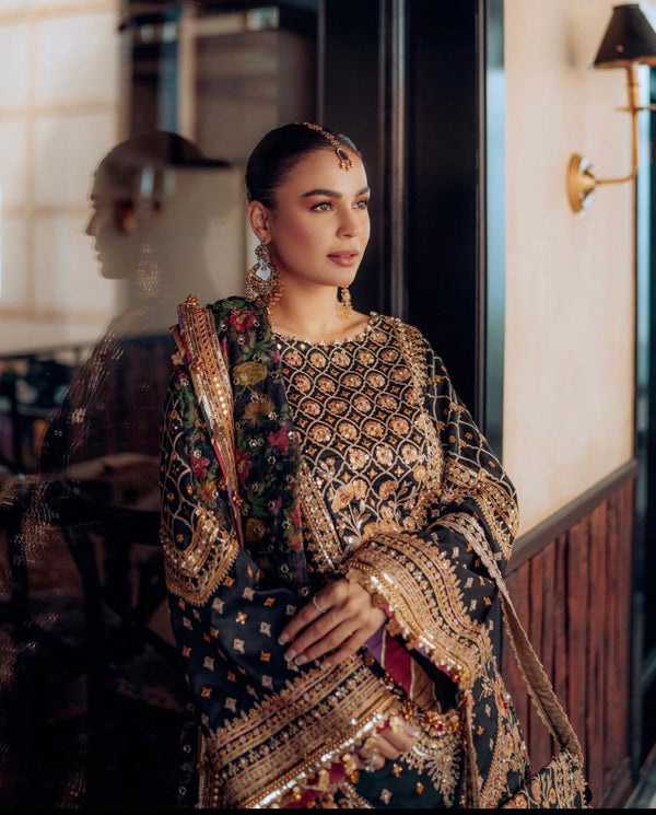 Mohsin Naveed Ranjha Multi Organza Bridal Collection Replica