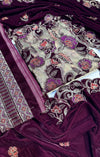 Hussain Rehar Velvet 05 Deep Purple 3Pc