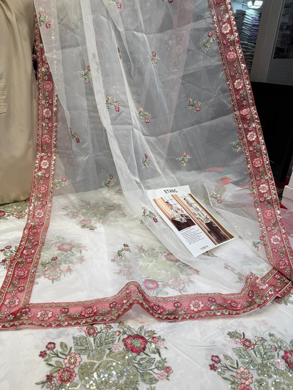 ETHNC TESSEL SILK 3PC WHITE