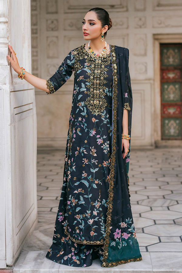 Iznik | Black - Lawn Collection Replica