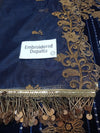 Azure Navy Blue Formal Collection Velvet Replica