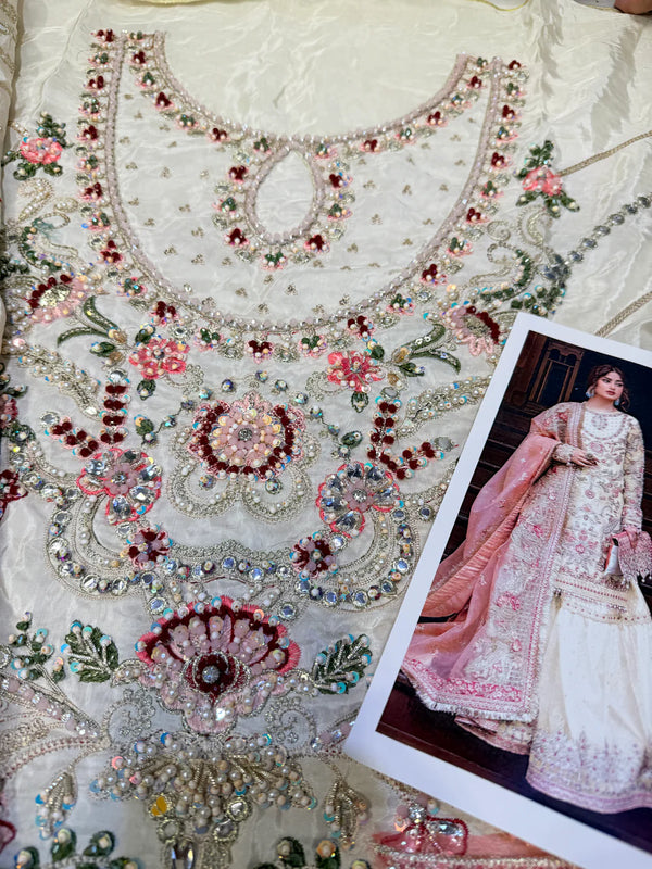 IMROZIA TESSEL SILK ZEVAR 3PC (Luxury Article)