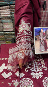 Qalamkar Lawn Miray (Meroon)