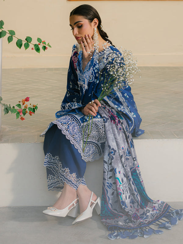 Bin Ilyas | Blue - Lawn Collection Replica