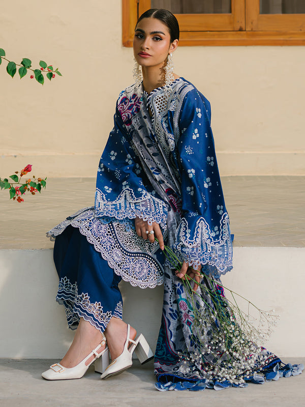 Bin Ilyas | Blue - Lawn Collection Replica