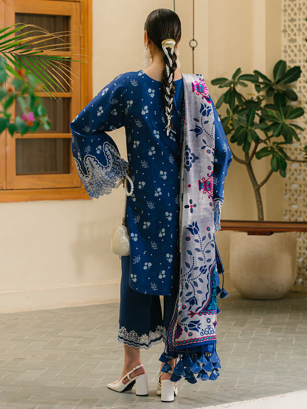 Bin Ilyas | Blue - Lawn Collection Replica