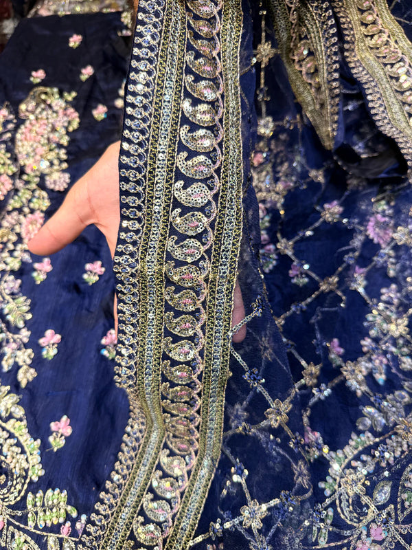 ZEVK RAW SILK RUHAANI