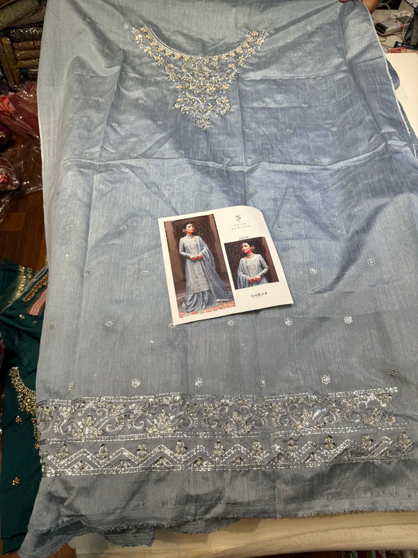 FAIZA SAQLAIN RAW SILK DILA