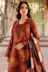 Farasha | Rust Orange - Lawn Collection Replica