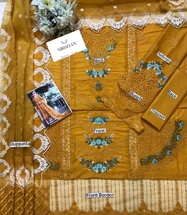 Maria B | Mustard - Chikankari Lawn Collection