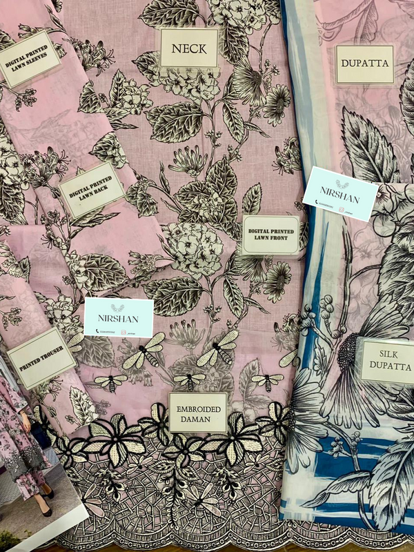 Maria B | Pink - MPrint Lawn Collection Replica