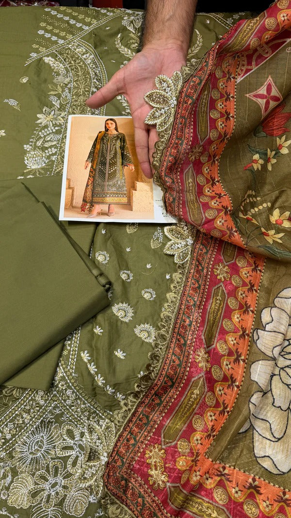 Bin Ilyas 162 Lawn (Olive Edition)