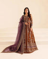 Farasha Brown Net Bridal Collection Replica