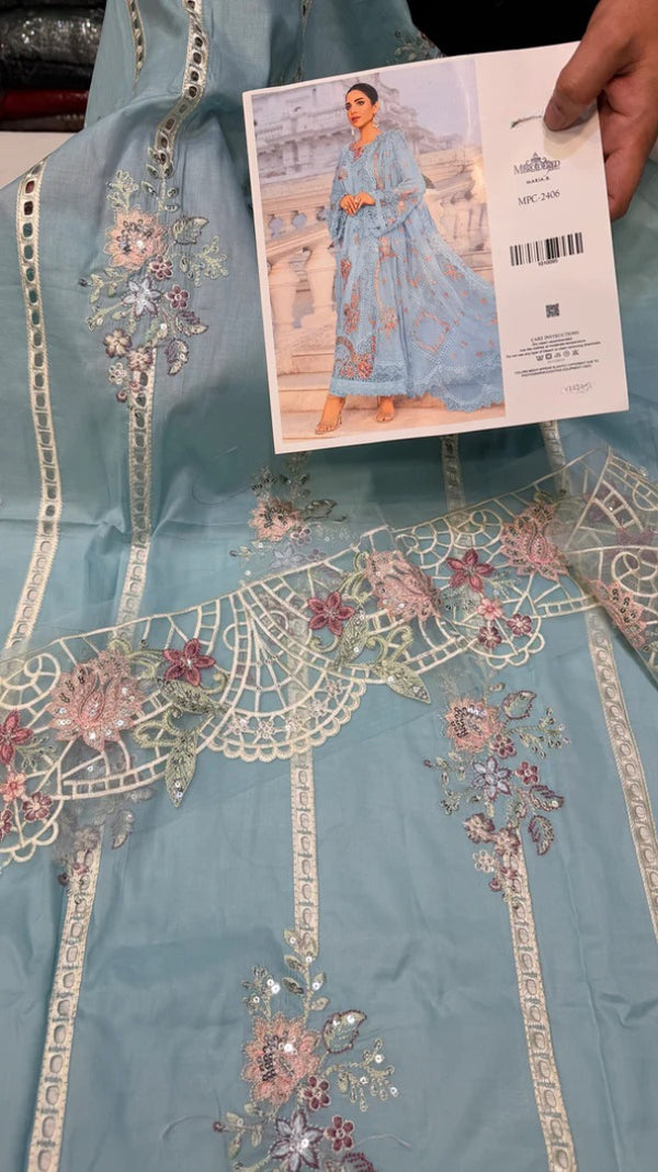 MARIA.B LAWN MPC-2406 - Pastel Blue