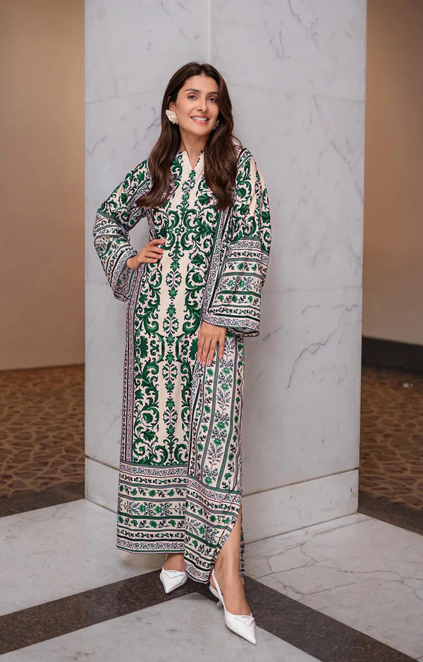 Ayeza Kaftan 2PC (Green)