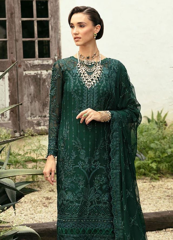 Gulaal Green Chiffon Formal Collection Replica