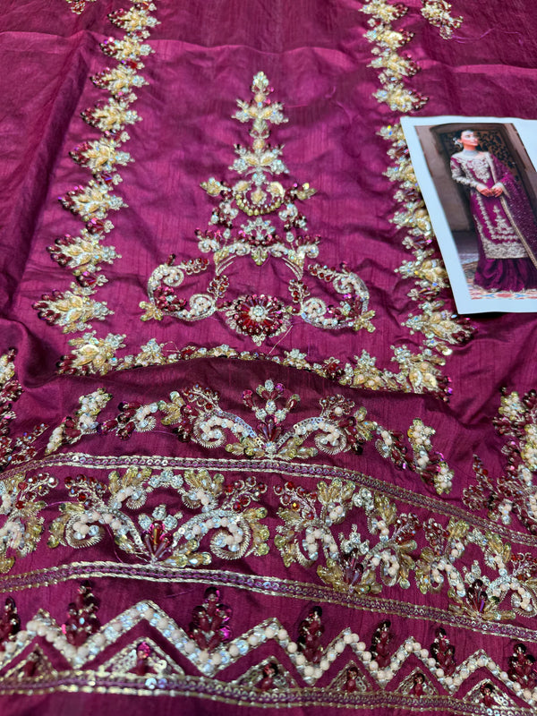 FAIZA SAQLAIN RAW SILK DILA