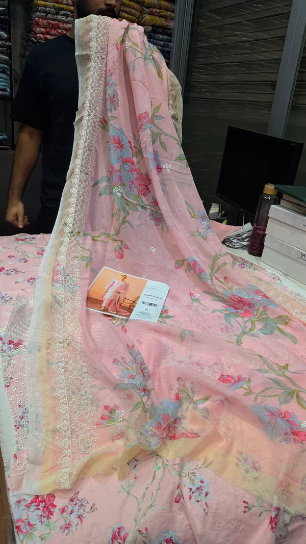 Cross Stitch Lawn Garnet Blush