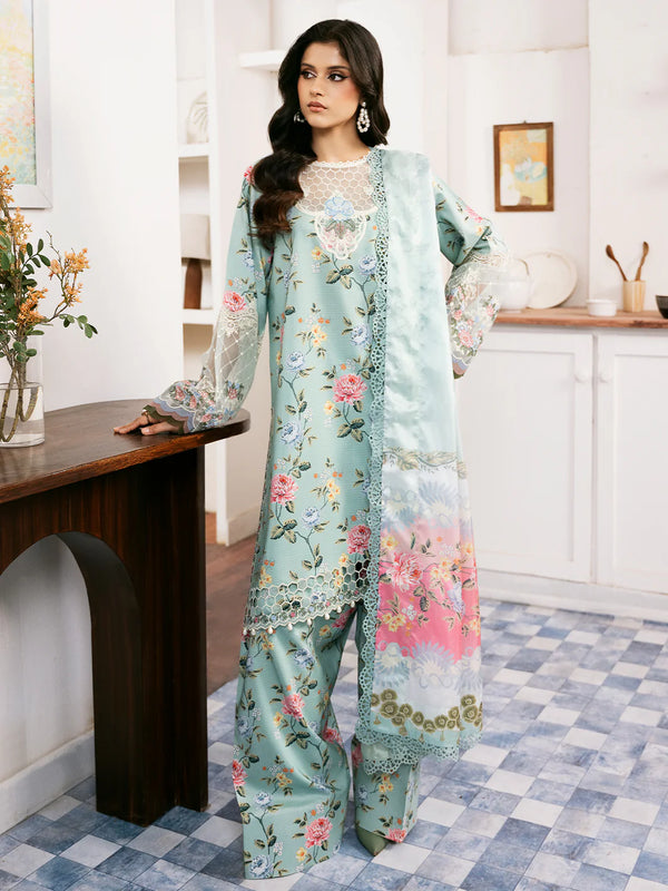 Bin Ilyas | Sky Blue - Lawn Collection Replica