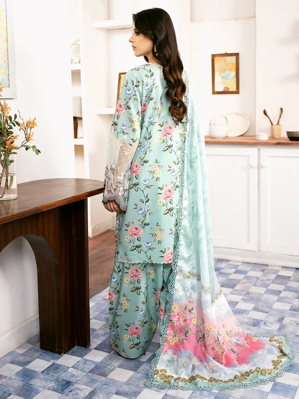 Bin Ilyas | Sky Blue - Lawn Collection Replica
