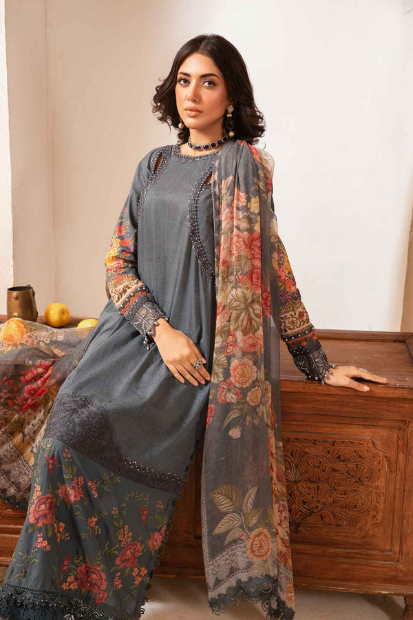 Maria B Grey Printed Lawn Collection Replica