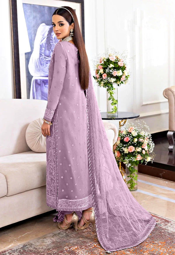 Asim Jofa Pink Chiffon Formal Collection Replica