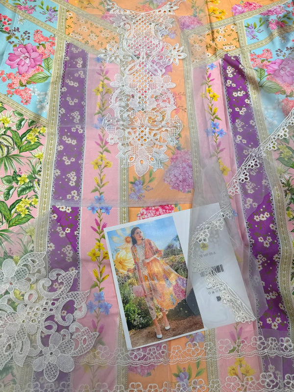 MARIA.B PRINTED SILK SUIT – 3PC