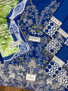 Mushq Modena Magic Blue Luxury Lawn Collection Replica