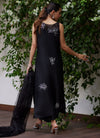 Farah Talib Black Organza Collection Replica