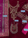 Baroque Pink Velvet Formal Collection Replica
