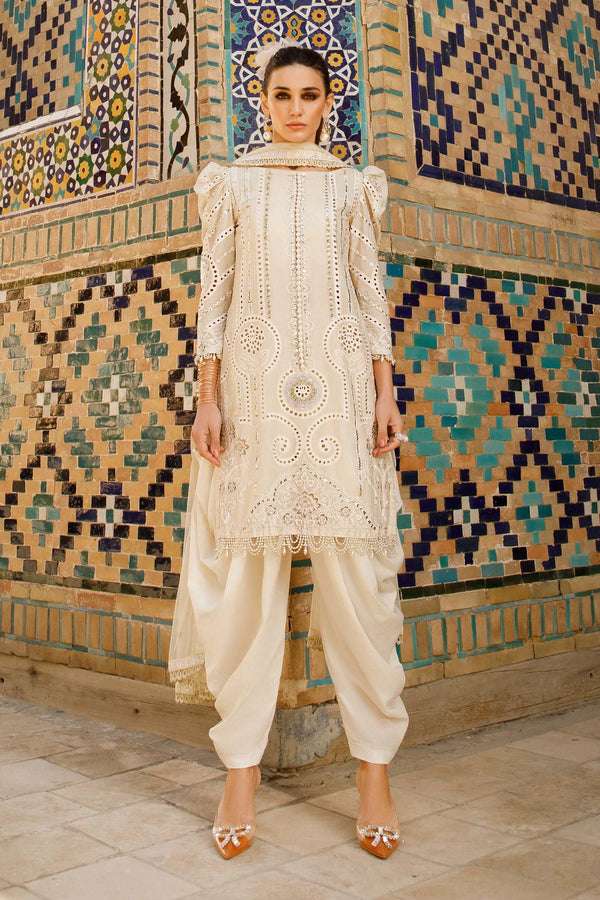 Maria B | White - Chickenkari Lawn Collection Replica