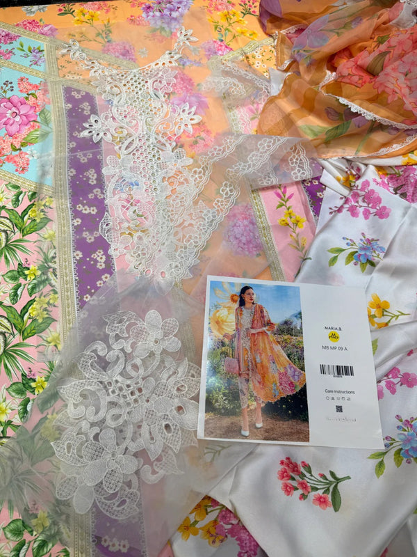 MARIA.B PRINTED SILK SUIT – 3PC