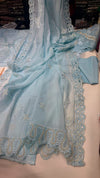 Qalamqar Lawn FK-10-B Zoe (Pastel Blue Edition)