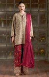 ETHNC KURTA SET SILK 3PC E-1131 (Delivery Time 10 to 15 Days)