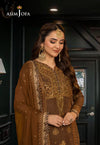 Asim Jofa Brown Chiffon Formal Collection Replica