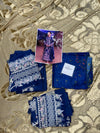 Qalamkar Blue Luxury Lawn Collection Replica