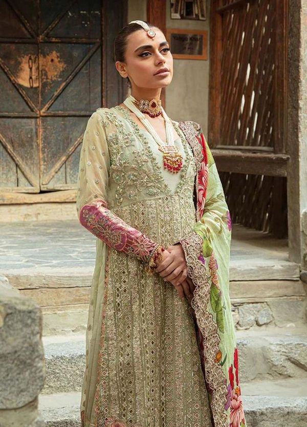 Maryam Hussain Green Organza Formal Collection Replica