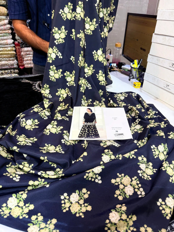 ETHNC VELVET BLACK 2PC