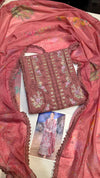 Qalamkar Lawn Miray (Blush Pink)