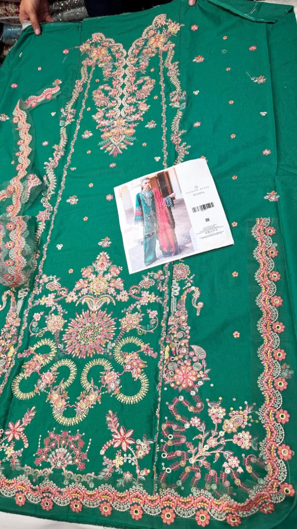 HUSSAIN REHAR Lawn - Riviera (Emerald Green)