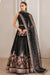 Jazmin Black Organza Lehenga Bridal Collection Replica