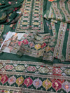 ANEELAS SILK PRINT GREEN