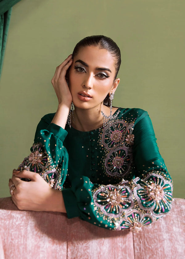 KANWAL MALIK RAW SILK OLIVIA