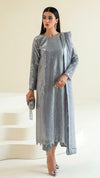 Baroque Grey Chiffon Formal Collection Replica
