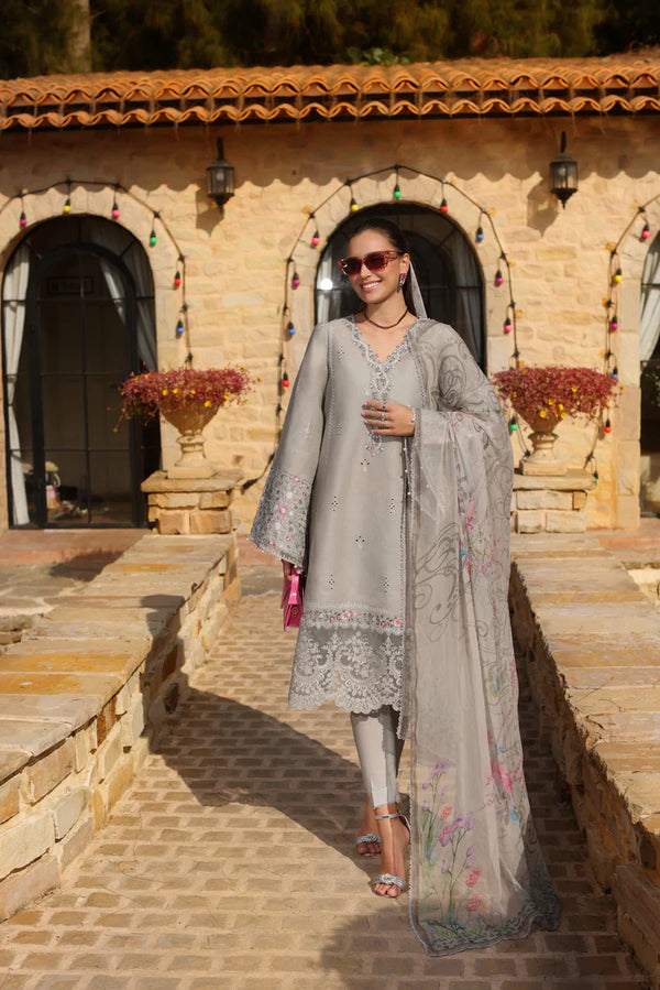 Noor By Sadia Asad | Grey - Chikankari Collection Replica